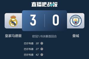 欧冠DNA！皇马近3轮联赛2负，欧冠残阵3-0完胜曼城