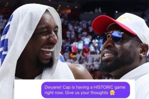 韦德:阿德巴约83分!!!!???给我的小兄弟Respect!