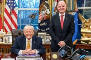 因凡蒂诺：与特朗普就世界杯进行了会晤，力求通过足球团结世界