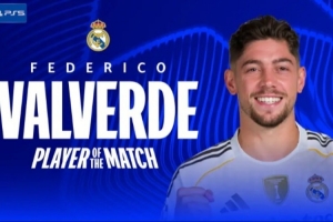 戴帽+4过人成功!巴尔韦德当选皇马3-0曼城一役全场最佳