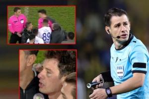 原来是你!枪手客战药厂主裁梅勒判罚引争议,此前吹罚土超曾被打