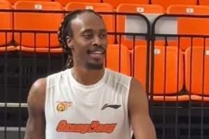 麦考尔完整参加了广东的赛前训练 有望对阵新疆完成广东队首秀