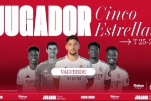 5场1球3助攻,官方:巴尔韦德当选皇马2月队内最佳球员