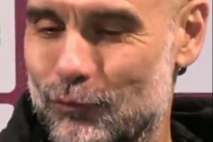 哈兰德隐私部位是否受伤?瓜帅露迷之笑容:希望他妻子今晚能开心