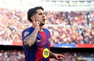 超值引援!坎塞洛“二进宫”巴萨单场独造三球,400万费用租半年