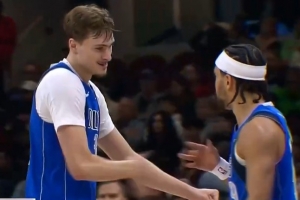 分差20分了!弗拉格飞身大帽哈登&反击助攻内姆哈德三分打停骑士