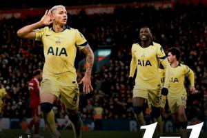 绝平红军!热刺获得近2个月第3个英超积分、图多尔上任后英超首分