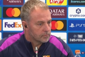 弗里克:我们完全有能力赢得本赛季欧冠 奥尔莫踢伪9号是可行方案