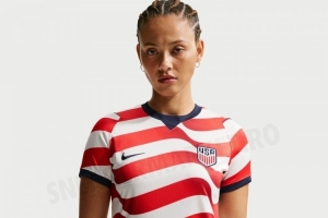 美国队2026世界杯主客场球衣:充满星条旗设计元素