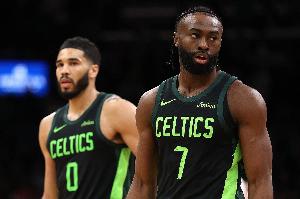 绿军队史单赛季40+场数榜:塔图姆11场第一 本季布朗6场入围前八