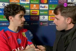 维蒂尼亚谈大胜切尔西:我们的表现几乎完美,非常专注且有执行力