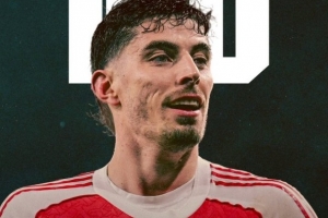 哈弗茨迎阿森纳生涯100次出场里程碑，贡献32球14助攻