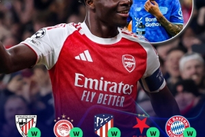 10战9胜!阿森纳成为本赛季欧冠赛场唯一一支仍未输球的球队