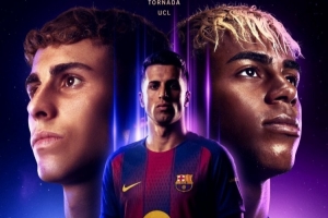 巴萨vs纽卡次回合海报:亚马尔、费尔明、坎塞洛、丹·伯恩出镜