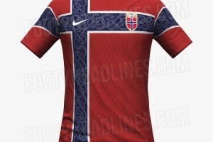 挪威主客场球衣谍照:主场经典红色搭配国旗元素 客场全黑