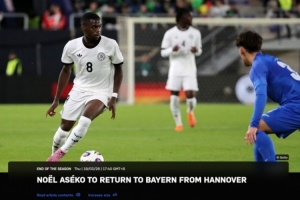 拜仁官方:20岁中场诺埃尔·阿塞科将在今夏从汉诺威96返回球队