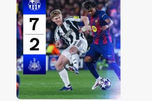 自闭了!纽卡官方X下半场变报分机器:被进了..又进了..结束了