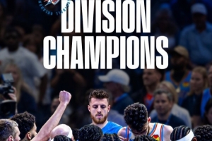 强无敌!雷霆已经提前锁定西北赛区冠军 球队还有12场常规赛