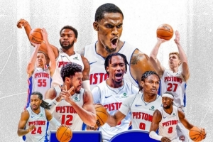 当家球星直接忽略!活塞官方发布50胜海报没坎宁安 引争议后删除