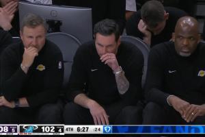 亏死了!雷迪克挑战球权 结果判了艾顿犯规送了热火两罚!