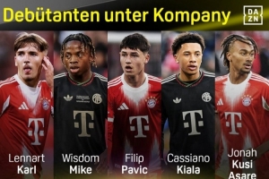 提拔新人!孔帕尼执教拜仁以来,10名年轻球员上演一线队首秀