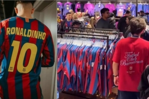 一扫而光！小罗的05/06巴萨复古球衣引球迷抢购风潮，售价上百欧