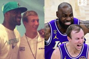 老詹够老就啥事儿都有!昨日绝杀的肯纳德 曾在詹姆斯的AAU效力