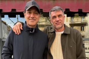 昔日的叹息之墙!内斯塔晒照与马尔蒂尼见面,还是那么帅