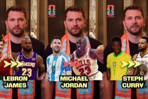 东契奇列足坛NBA球星对标：梅西是乔丹C罗是詹姆斯维尼修斯是库里