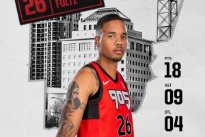 状元征战G联盟第2人~富尔茨18分9助4断皆创新高 10天合同还没到期