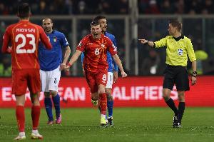 噩梦回忆！蒂尔潘执法波黑vs意大利，4年前曾主哨北马其顿爆冷战