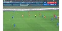 申花3-0领先河南!盖伊抢在王国明身前捅射破门,VAR判罚有效