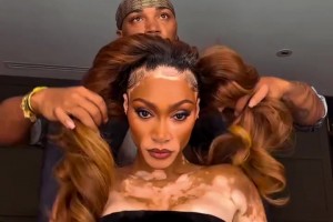 库兹马超模女友晒大波浪造型，你们欣赏得来吗？