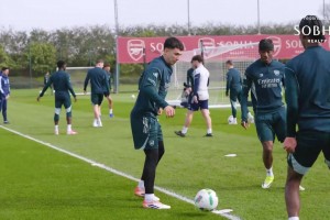 冲击冠军！枪手备战联赛杯决赛赛前训练！